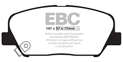 DP41856R Klocki hamulcowe YELLOWSTUFF EBC Brakes Hyundai Genesis Coupe Hyundai Genesis Coupe KIA Optima