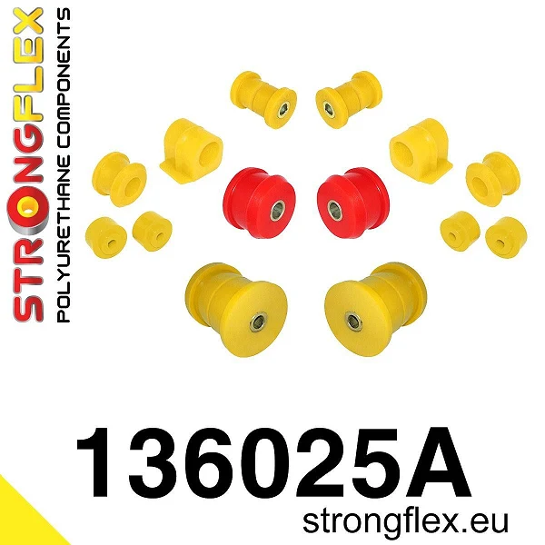 136025A: Zestaw poliuretanowy kompletny SPORT Opel Astra F