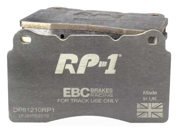 DP81210RP1 Sportowe klocki hamulcowe RP-1 Racing EBC Brakes Alfa Romeo 147 156 159 166 Brera Giulietta Spider Chevrolet Camaro Ford Mustang Mitsubishi Lancer Evo 5 6 7 8 9 X Opel Astra Insig