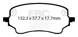 DPX2441 Klocki hamulcowe ULTIMAX2 EBC Brakes Ford Puma Mk2