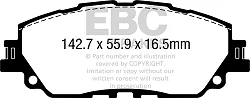 DPX2378 Klocki hamulcowe ULTIMAX2 EBC Brakes Lexus UX250h UX300e Suzuki Across Toyota Camry Rav 4 XA50 Corolla Cross