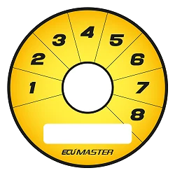 Ecumaster Tarcze Rotary Switch 8pos żółte Y01