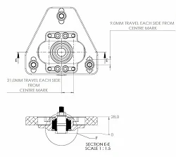 IRP regulowane płyty camber caster do zawieszenia gwintowanego M12x1.25 BMW E36 E8x E9x