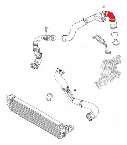 Przewód silikonowy Intercoolera FMIC.EU OPEL MOVANO B RENAULT MASTER III 2.3D 144602862R