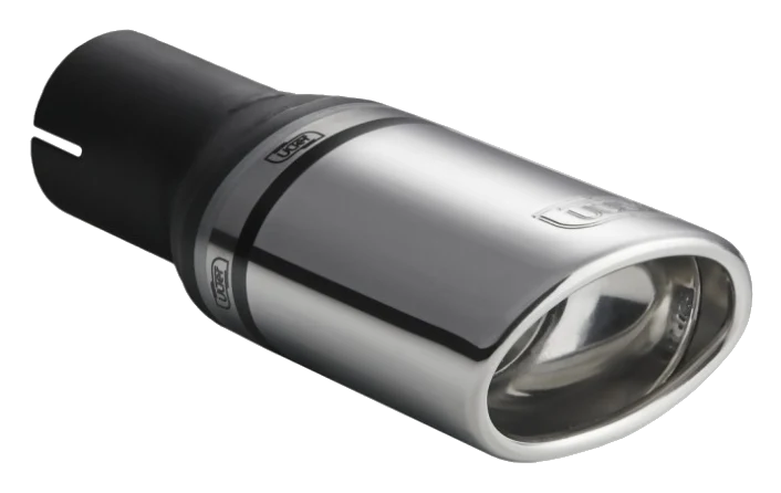 Uniwersalna końcówka tłumika owalna 95×65mm długość 200mm średnica montażowa 55mm - N1-10-1D/55