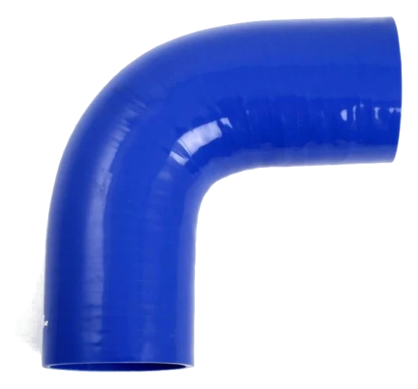 Wąż silikonowy niebieski 90 stopni 4" (102mm)