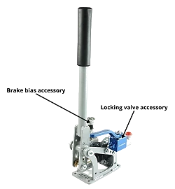 Hydrauliczny Hamulec Ręczny Odwrócony Mechanizm Montaż Poziomy / Pionowy RacingPedalBoxes - Szary