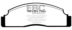 DP270 Klocki hamulcowe ULTIMAX2 EBC Brakes Ford Fiesta Mk1 Ford COMMERCIAL Fiesta