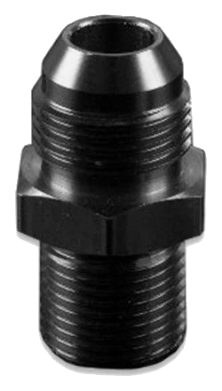 AN8 M12x1.25 Nypel adapter męsko męski Czarny