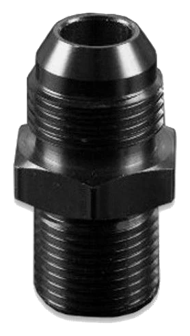 AN8 M12x1.25 Nypel adapter męsko męski Czarny