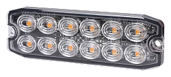 Lampa Ostrzegawcza Kogut LED Purelux Strobe Ultra Slim 12V 24V 111mm 15W