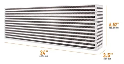 Uniwersalny rdzeń intercoolera Mishimoto 24.00" x 6.52" x 3.50"