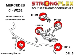 111857A: Tuleja wahacza przedniego - górnego SPORT Mercedes R170