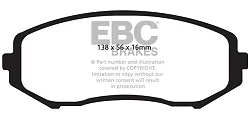 DP41818R Klocki hamulcowe YELLOWSTUFF EBC Brakes Suzuki Grand Vitara TA74 Grand Vitara TD54 Grand Vitara TDA4 Grand Vitara T-44 Suzuki Grand Vitara