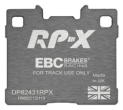 DP82431RPX Sportowe klocki hamulcowe RP-X Racing EBC Brakes Toyota Yaris GR 1.6T