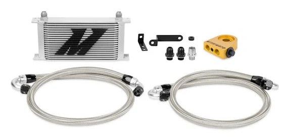 Zestaw chłodnica oleju z termostatem Mishimoto Subaru WRX STI 2008-2014 Srebrna