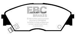 DP706 Klocki hamulcowe ULTIMAX2 EBC Brakes Honda Civic 4th Gen EC Civic 4th Gen ED Civic CRX ED9 Civic Shuttle EE Integra Not UK AV/DA1 Integra Not UK AV/DA1 GSi Prelude BA4 EX
