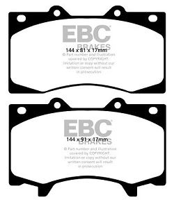 DP62125 Klocki hamulcowe GREENSTUFF EBC Brakes Nissan Patrol Y62