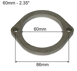 Flansza wydechowa nierdzewna SS304 60mm FMIC.EU - 2 otwory