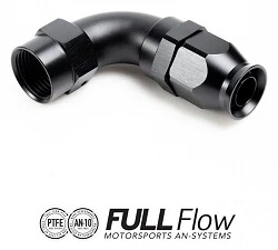 Nuke Performance Full Flow PTFE Hose End Fitting 90 Degree AN6