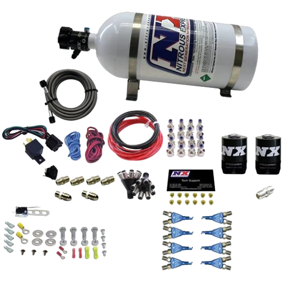 8 Cylinder Soft Line DIrect Port System 100-300Hp with 10Lb Bottle Nitrous Express NX 80008-10