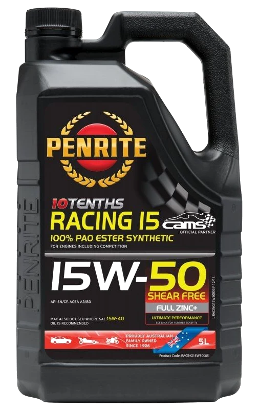Olej silnikowy Penrite 10 Tenths Racing 15 15W50 PAO ESTER Full Synthetic 5L