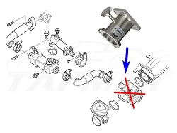 Zamiennik zaworu EGR BMW z silnikami 2.0 2.5 3.0 D M47N2 M57N2