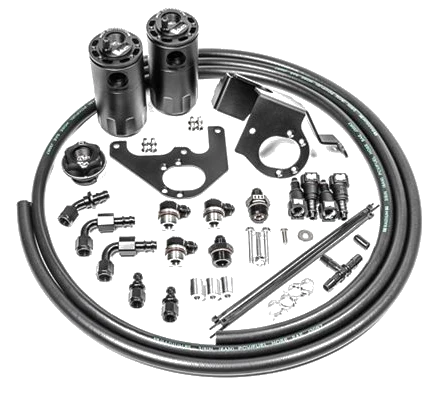 Dual Catch Can Kit Radium Engineering for Cadillac CTS-V 2009-2015 Fluid Lock