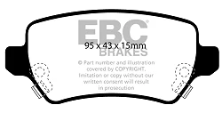 DP1447 Klocki hamulcowe ULTIMAX2 EBC Brakes Opel Astra G Astra G OPC Astra H Astra H OPC Astra GTC H Astra GTC H OPC Astra Cabriolet Astra Convertible Twin Top Astra Coupe Combo Combo Tour M