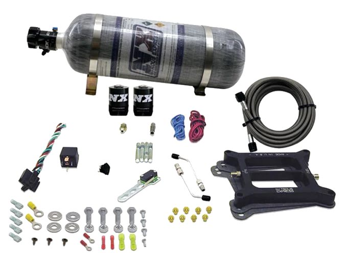 4150 Conventional Plate System Gasoline Pro-Power 100-500Hp with 12Lb Carbon Bottle Nitrous Express NX 50040-12