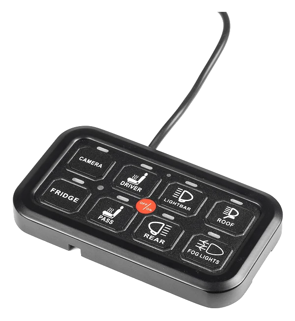 Panel przełączników Purelux Multi-switch Dashboard Controller 8 przycisków 12V 24V