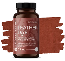 Leather Expert Leather Dye farba do zamszu nubuku aniliny - Burnt Umber palona umbra 75ml