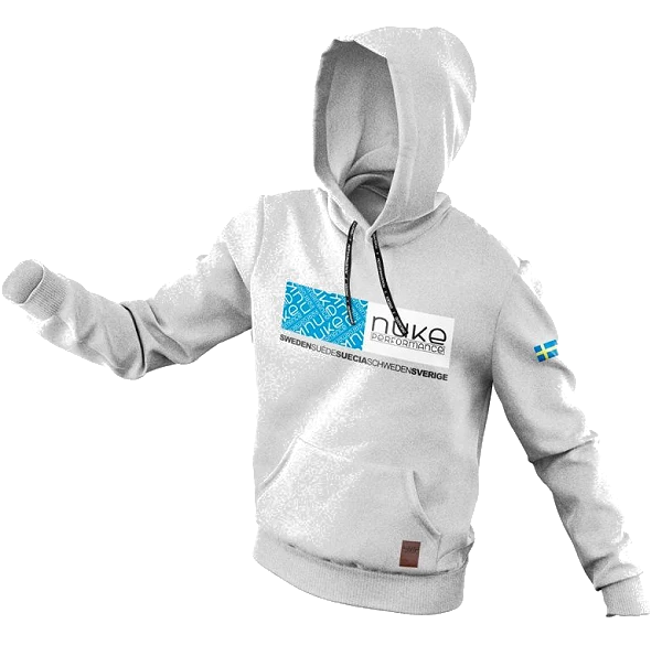 Nuke Performance Hoodie Size XL Grey