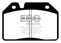 DP121 Klocki hamulcowe ULTIMAX2 EBC Brakes Peugeot 204 304 404
