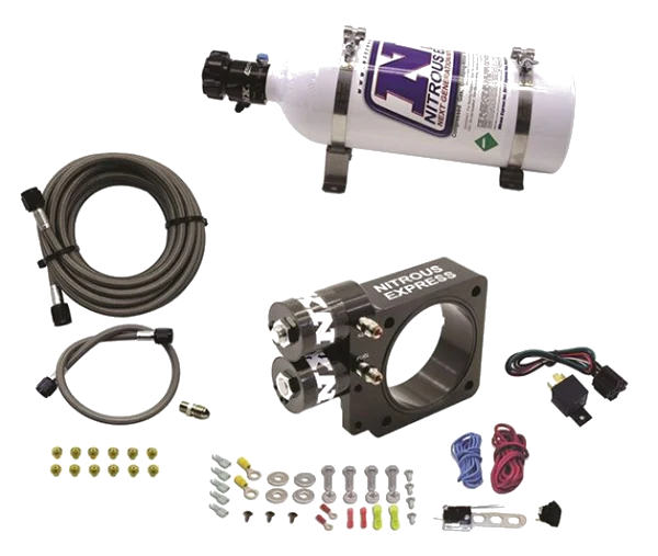 Nitrous Plate System with 5Lb Bottle for Ford Pushrod Style Engine 5.0L Nitrous Express NX 20955-05