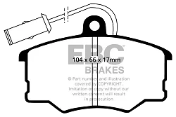 DP616/2 Klocki hamulcowe ULTIMAX2 EBC Brakes Alfa Romeo 164 - DP616/2