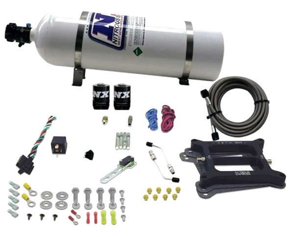 4150 Conventional Plate System Alcohol Pro-Power 100-500Hp with 15Lb Bottle Nitrous Express NX 50045-15