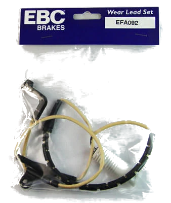 EFA092 Czujnik zużycia klocków hamulcowych EBC Brakes BMW 7 Series E65 730 7 Series E65 735 7 Series E65 740 7 Series E65 745 7 Series E65 750 7 Series E65 760 7 Series E66 730 7 Series E66