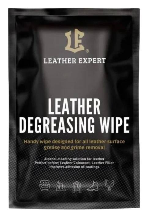 Leather Expert Degreasing Wipe chusteczka odtłuszczająca do skóry gładkiej 18x20cm
