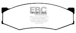 DP6538 Klocki hamulcowe GREENSTUFF EBC Brakes Nissan Pick-up Ford South Africa Courier Mazda South Africa Mitsubishi South Africa Colt Rodeo Nissan Australia and New Zealand Navara BSeries