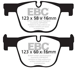 DPX2131 Klocki hamulcowe ULTIMAX2 EBC Brakes BMW 3 series F30 F31 330 4 series F32 F33 F36 430