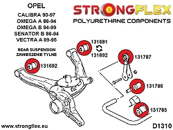 136218B: Kompletny zestaw zawieszenia Opel Calibra