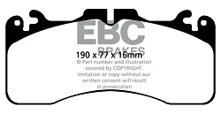 DP41867R Klocki hamulcowe YELLOWSTUFF EBC Brakes Lexus LS460 XF40 Sport Lexus GS-F LS460 RC-F GSF RCF LS460 Sport