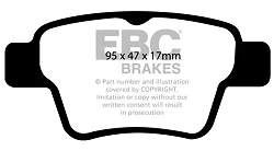 DP41575R Klocki hamulcowe YELLOWSTUFF EBC Brakes Citroen Peugeot 207 207CC 307 C4 1st Generation