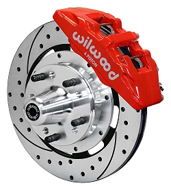 Wilwood 140-10738 Zestaw Hamulców Przednich Forged Dynapro 6 Hub 12.19 Wiercony czerwony Cadillac Chevrolet GMC Pontiac