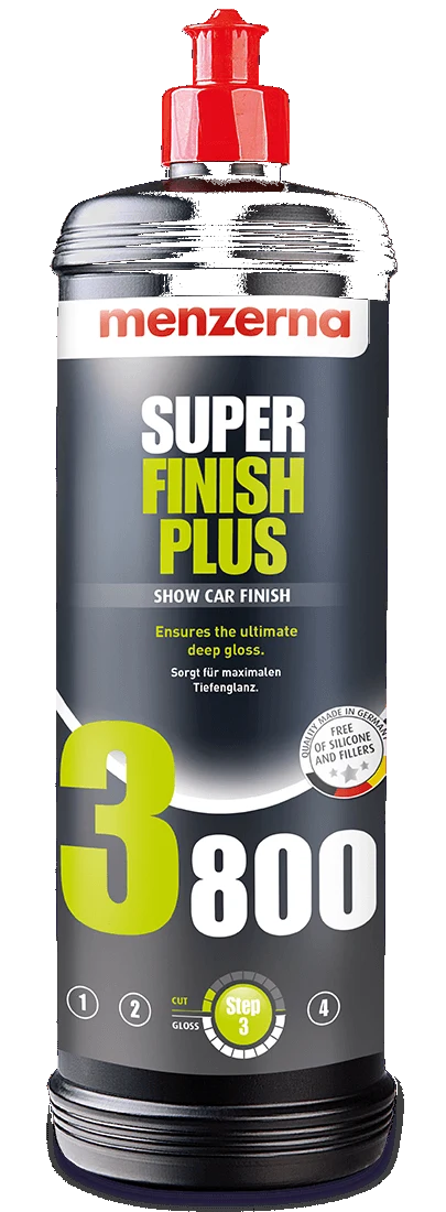 Menzerna Super Finish Plus 3800 lekko ścierna pasta polerska wykończeniowa 1l 1000ml - 22992.261.001