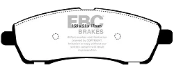 DP41603R Klocki hamulcowe YELLOWSTUFF EBC Brakes Ford Excursion Ford Excursion F250 inc Super Duty F350 inc Super Duty