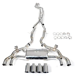 Aktywny układ wydechowy z klapami Cat-Back FMIC.Pro BMW X3M X4M F97 F98 3.0L S58 2019-2023