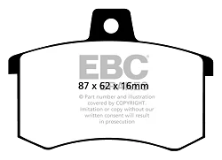 DP370 Klocki hamulcowe ULTIMAX2 EBC Brakes Alfa Romeo 33 164 Audi 80 80 Avant 80 quattro 90 90 quattro 100 100 quattro 100 Avant quattro 200 200 Avant 200 quattro 200 quattro Avant Cabriolet