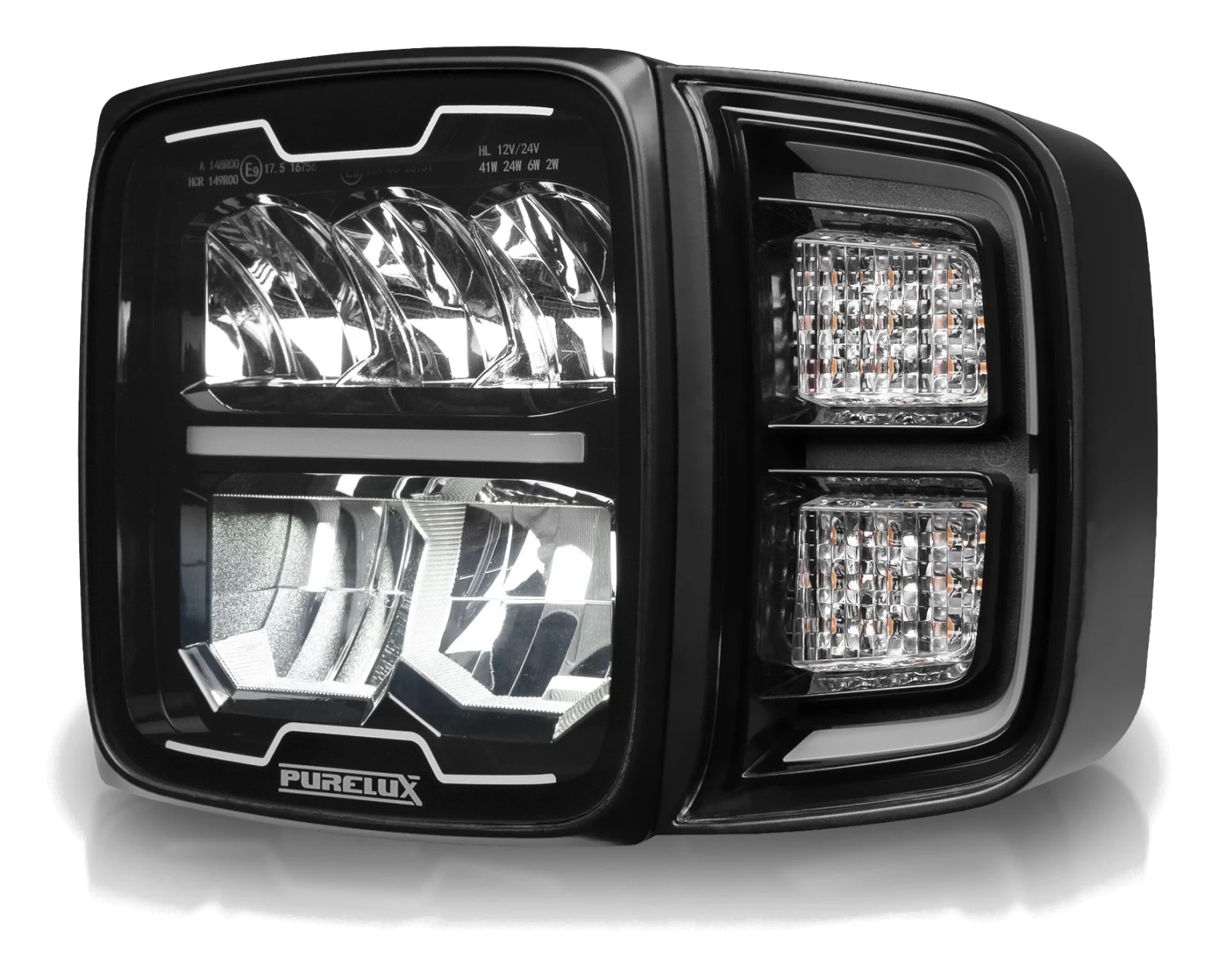 Reflektor pługowy LED Purelux Blizzard 12V 24V 41W 23cm
